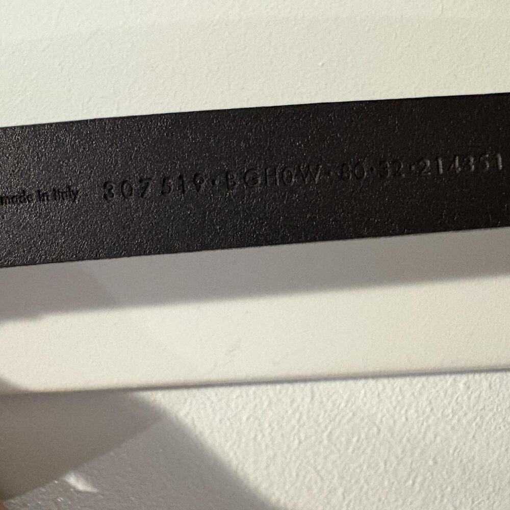 Gucci Black Leather Belt Women Size 80 US 32 Gold Horsebit Buckle Italy Classic - Picture 4 of 15